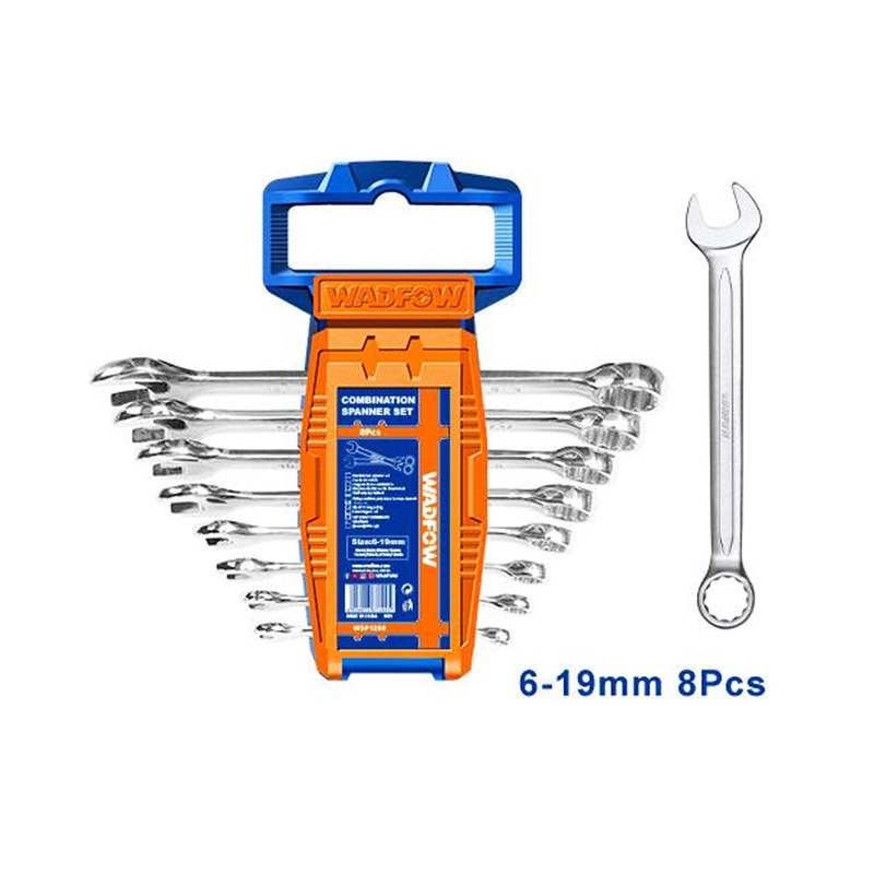 8Pcs Combination Spanner Set 6-19mm