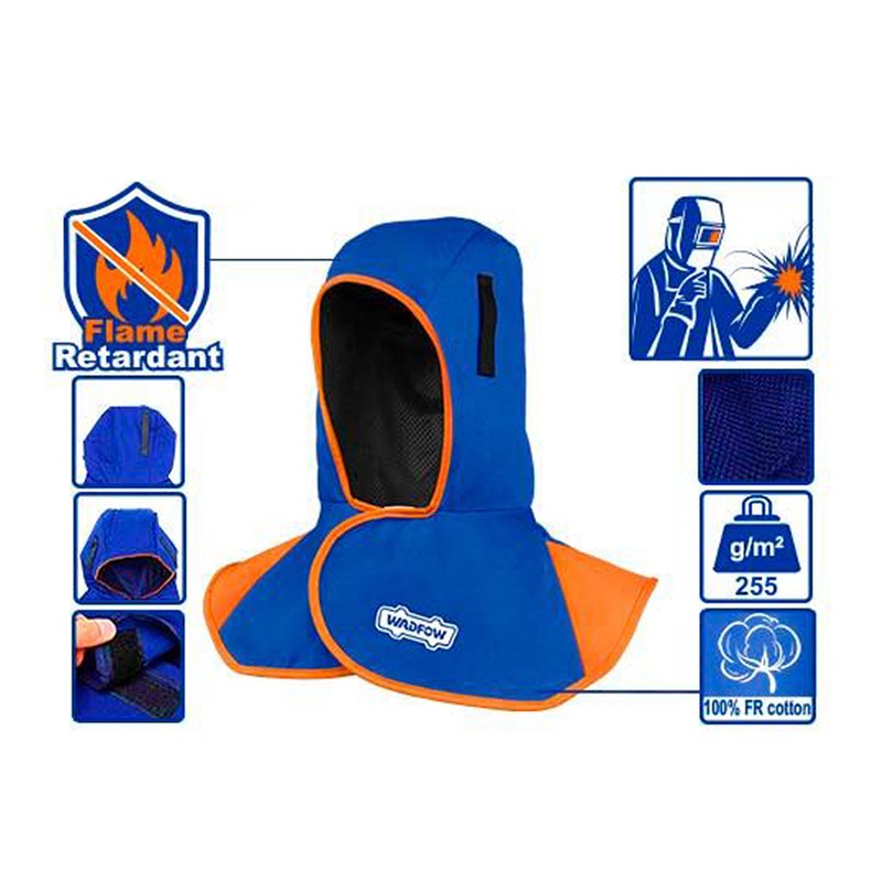 Flame-Retardant Full Protective Welding Hood with Neck Shoulder Drape-Welding Caps WZMC001