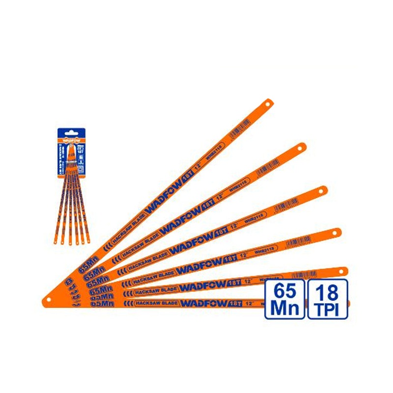 SET of 6 Pieces Hack Saw Bi-Metal Hacksaw Blade 18T 300mm/12" WHB2118
