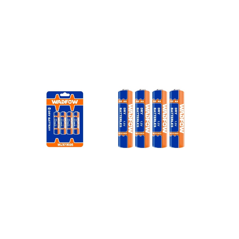 4pcs set of (AA/R6 & AAA/R03) dry batteries with Nominal Voltage 1.5V WAD-HT