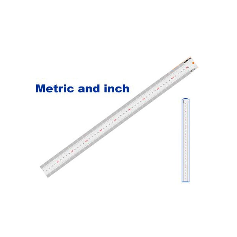 Stainless Steel Metal Ruler With Metric And Inch