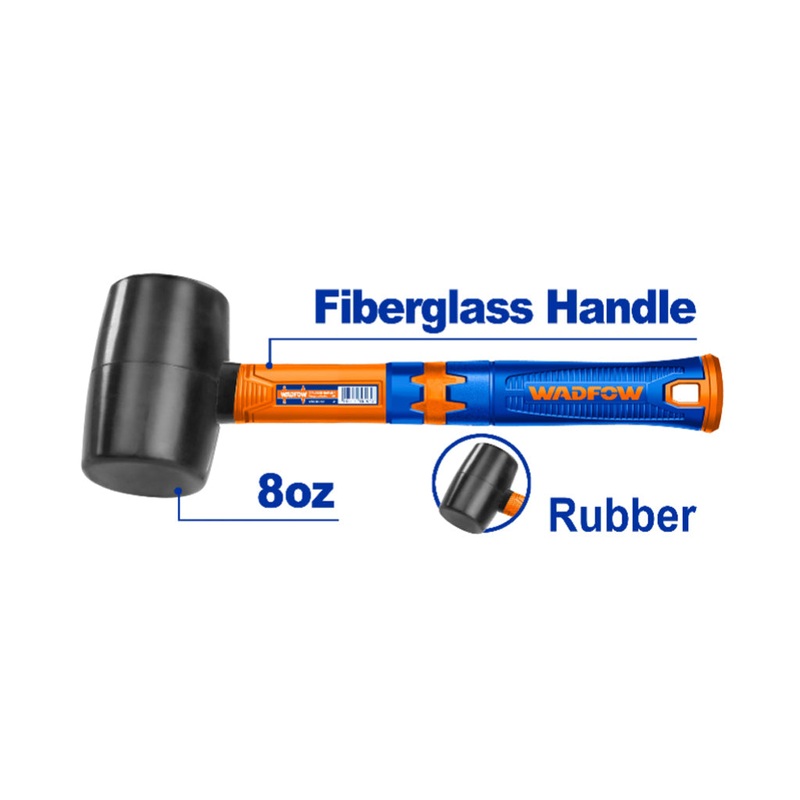 Rubber Mallet Hammer With Fiberglass Handle Soft Maso Martilyo WAD-HT