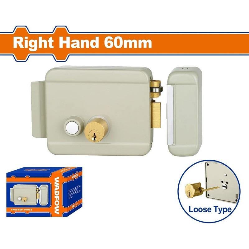 Wadfow WKLZ511 60mm Electric Lock Screw DC12V10% 1.5~3A Loose Cylinder Right Side