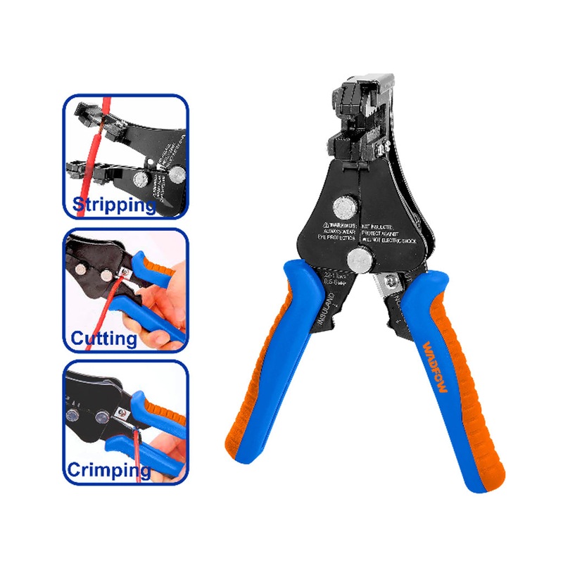WBQ9601 Automatic Wire Stripper Cutter Size: 7in range: 22-10AWG/0.5-6mm2