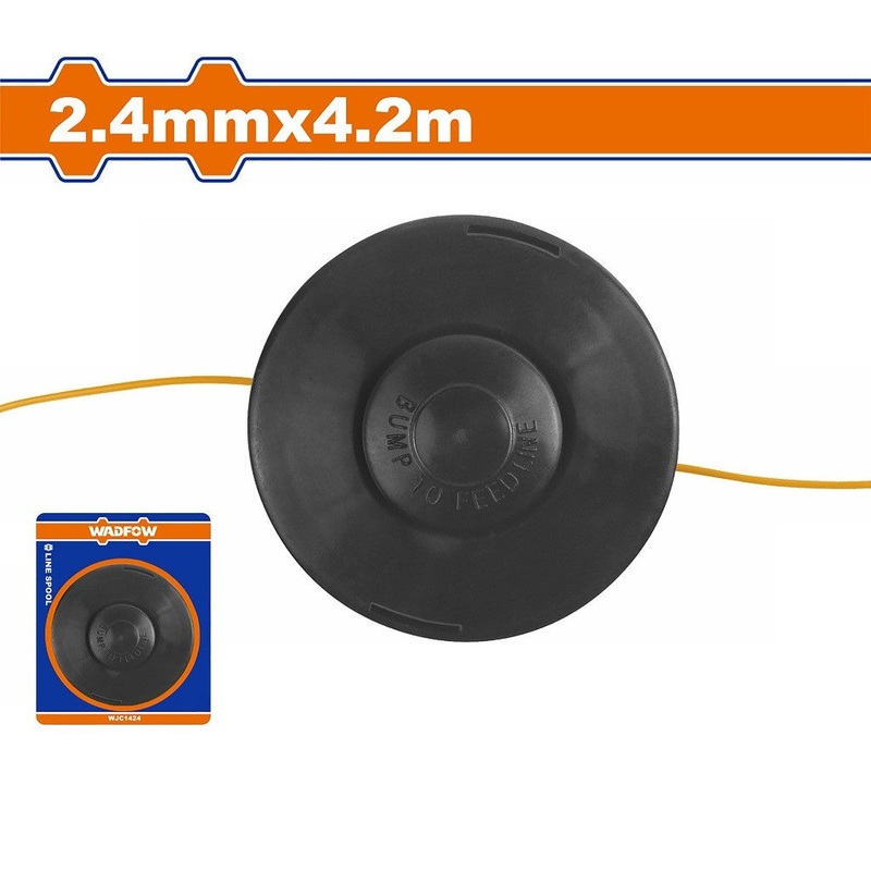 Wadfow WJC1424 2.4mm x 4.2m Line Spool Suitable for Gasoline Grass Trimmer