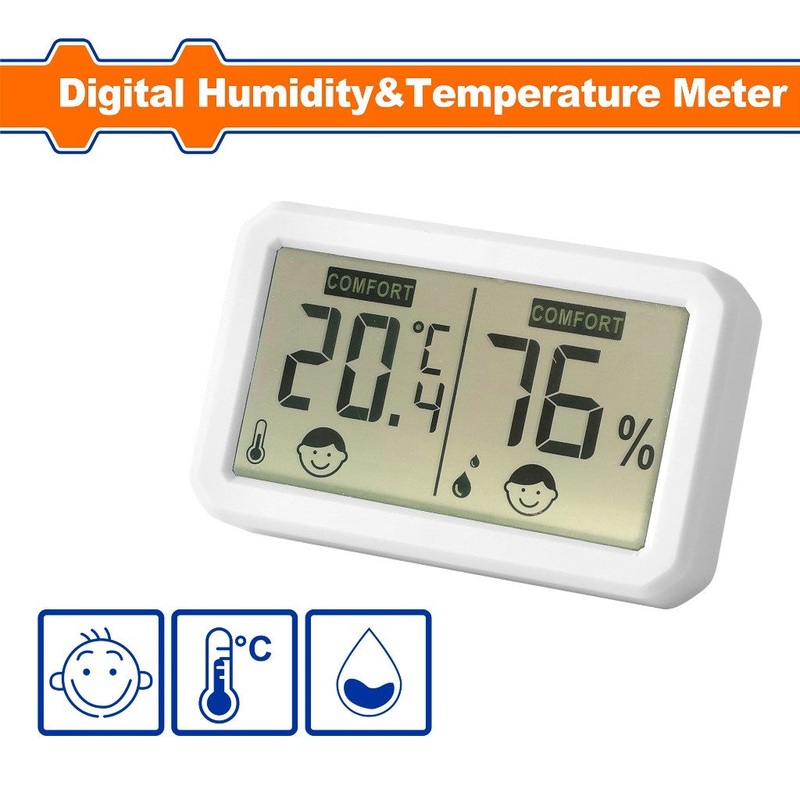 Wadfow WTM1503 Digital Humidity & Temperature Meter (-10~60|0~100%)