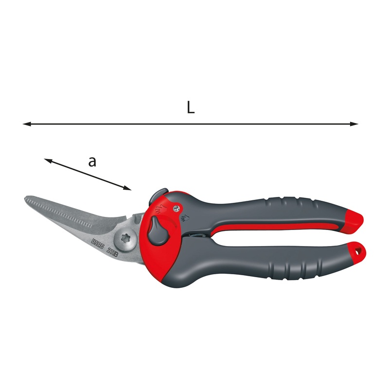 211 B - Multipurpose scissors with inclined blades - Usag - U02110002