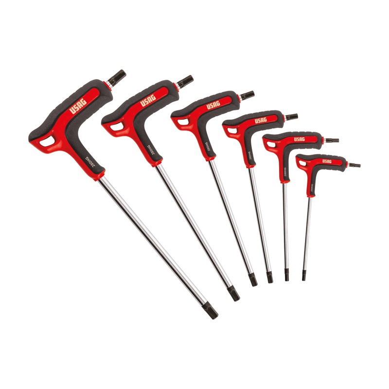 280 HG/SE6 - Set of 6 hexagonal keys with bi-material handle - Usag - U02801460