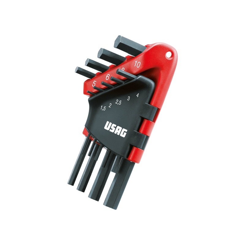 280 N/S9 - Set of 9 hexagonal male wrenches - Usag - U02800731