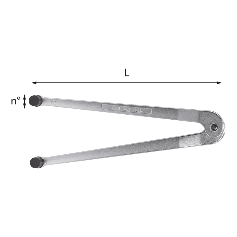 281 C - Compass wrenches with round noses - Usag