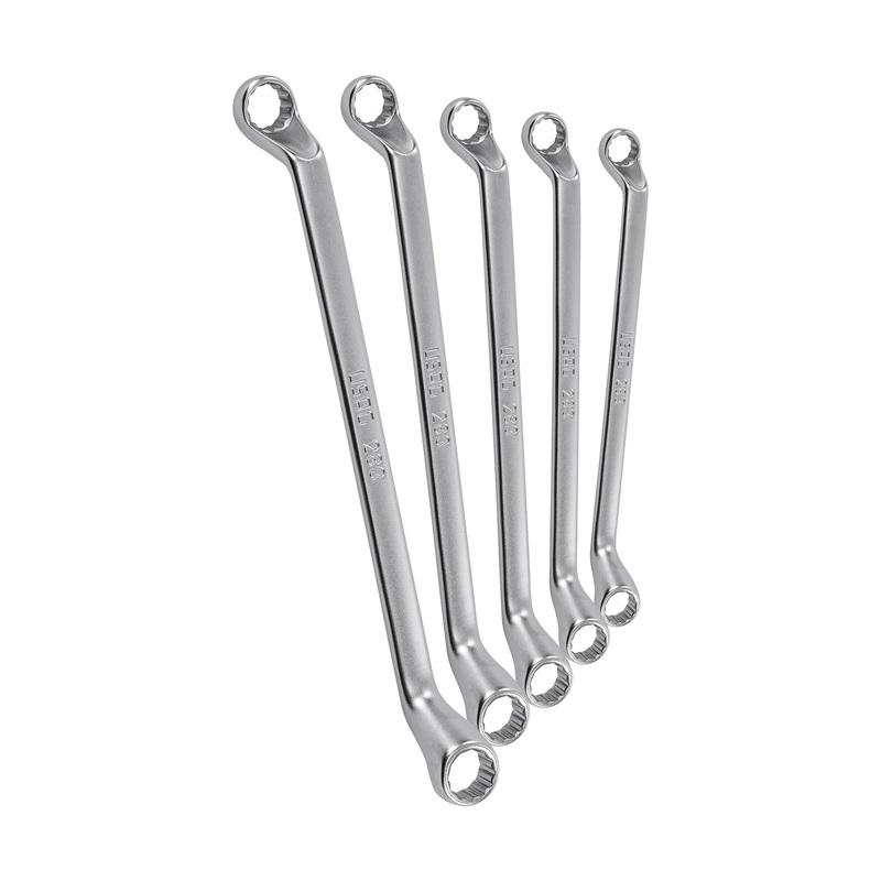 283 SE5 - Set of 5 curved double ring wrenches - Usag - U02831402