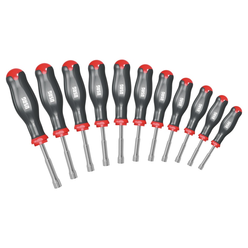 298 SE11 - Set of 11 hexagonal socket wrenches with handle - Usag - U02980290