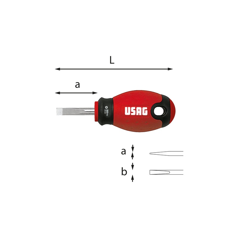 322 N - Screwdrivers for slotted screws - Usag