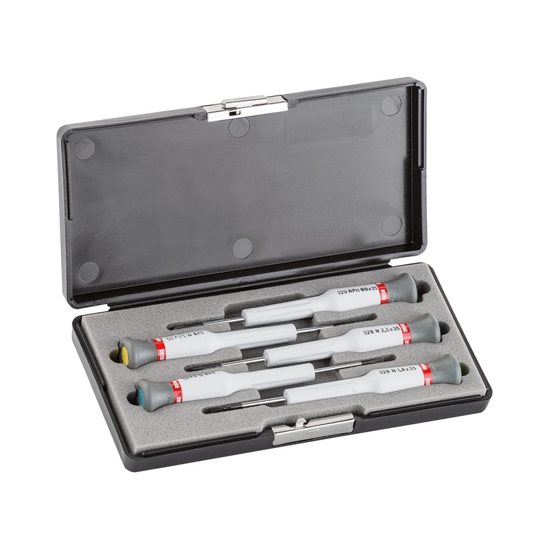 329 N/S5 - Set of 5 screwdrivers for slotted and phillips head screws - Usag - U03290056