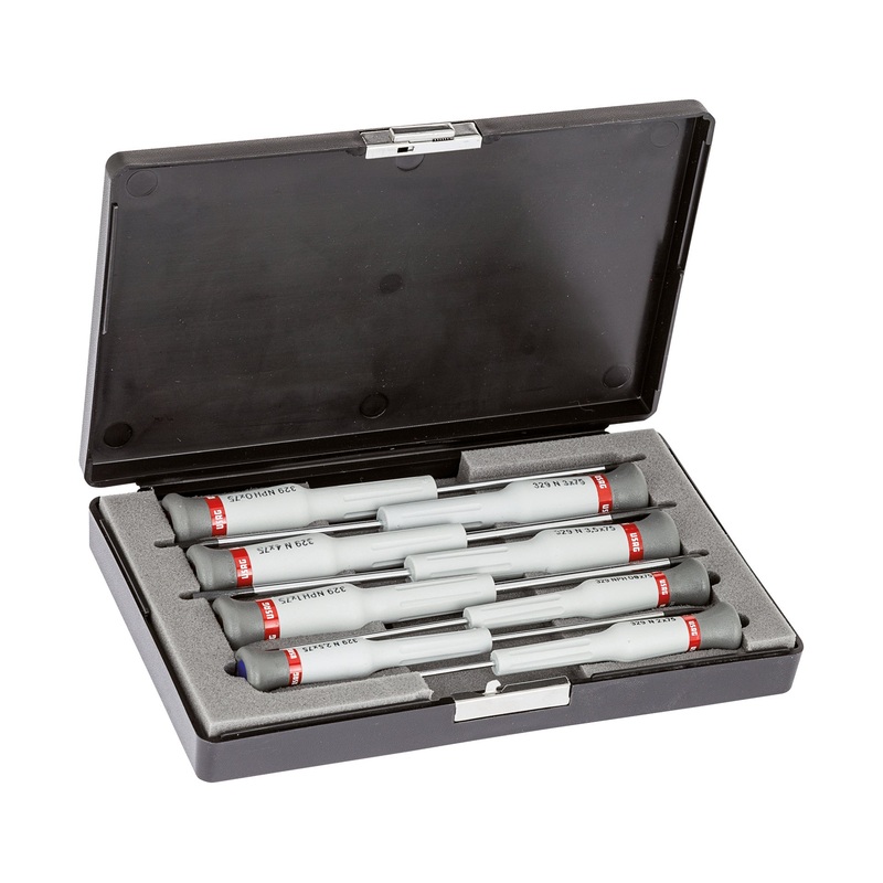 329 N/S8 - Set of 8 screwdrivers for slotted and phillips head screws - Usag - U03290057