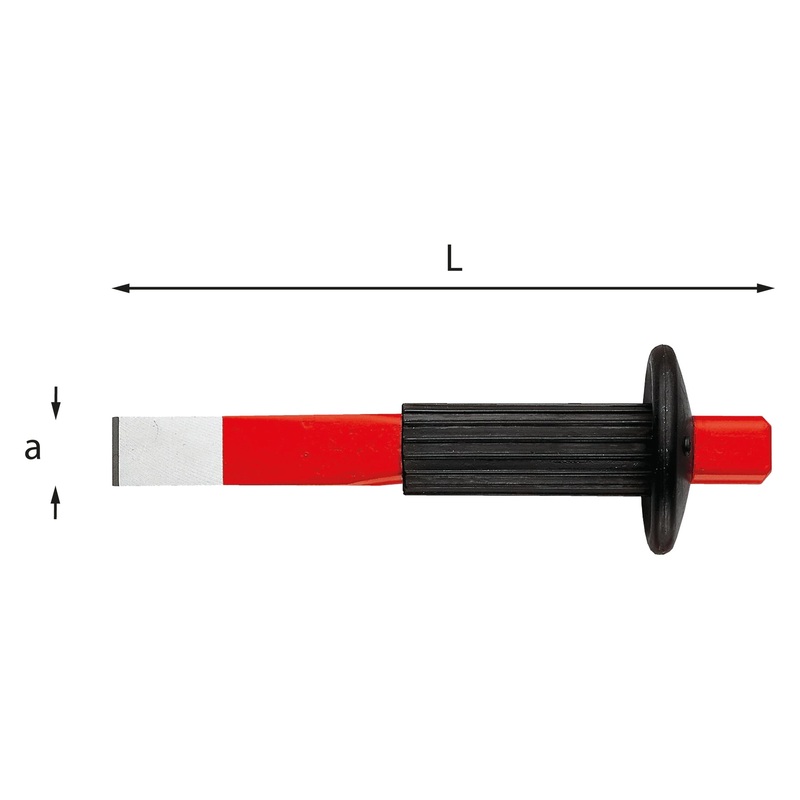 350 A Chisel with handle - Usag - 250mm or 300mm