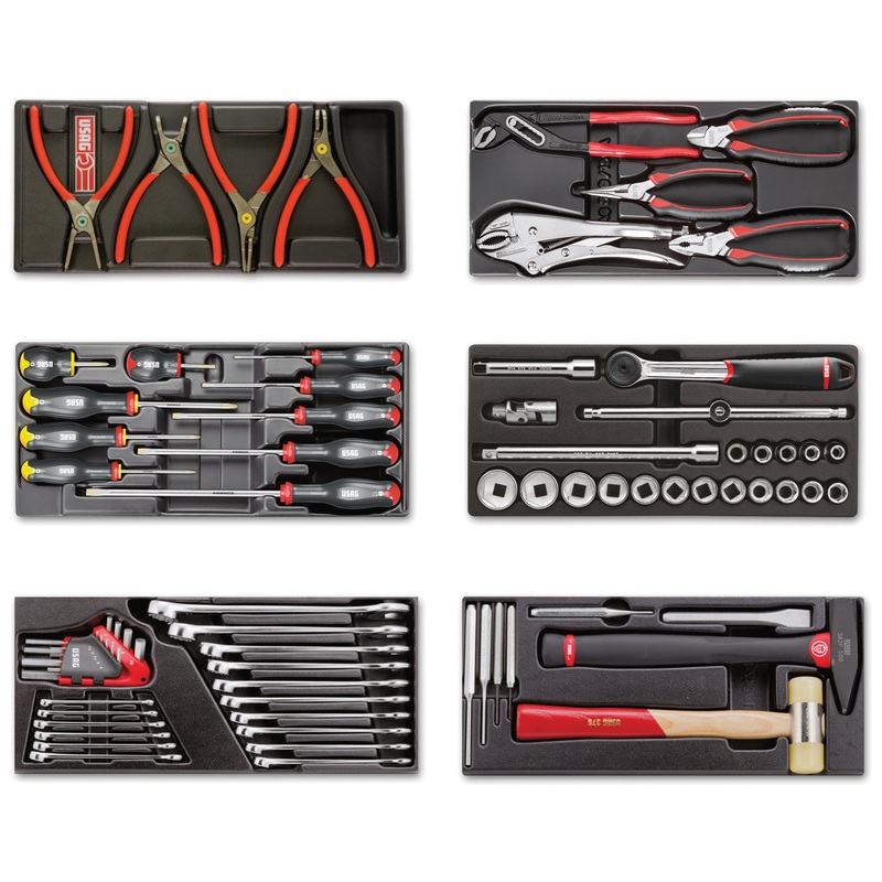 495 BA Basic maintenance assortment (74 pcs) - 2 drawers - Usag - U04950002