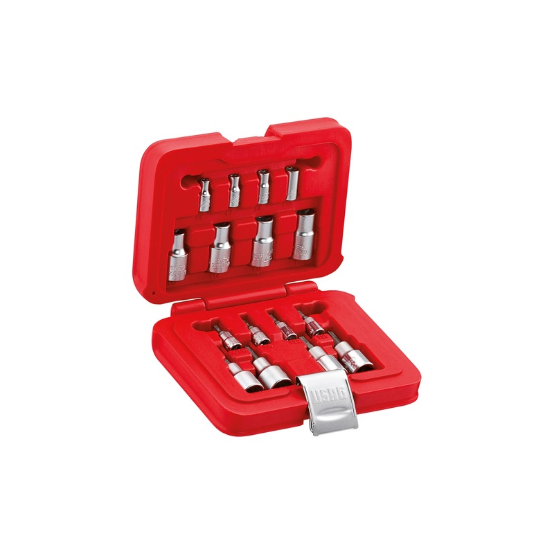 601 1/4-1/2 JTX16 - Modular case assortment with torx sockets (16 pcs) - Usag - U06010009