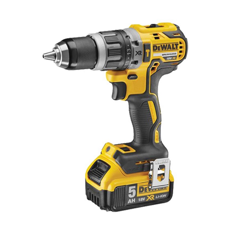18V XR Lithium-Ion 5.0Ah Brushless Impact Drill Driver with 3 XR 18V Batteries in TSTACK CASE and ACCESSORIES - DeWALT - DCD796P3-IT