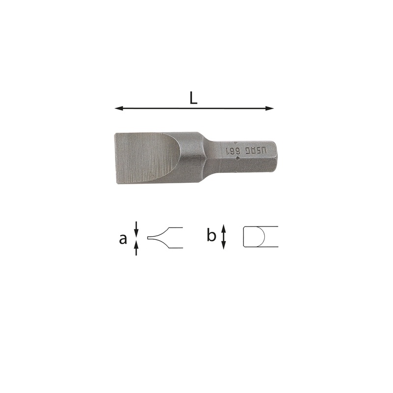 660 - Inserts for slotted screws - 1/4" connection - Usag