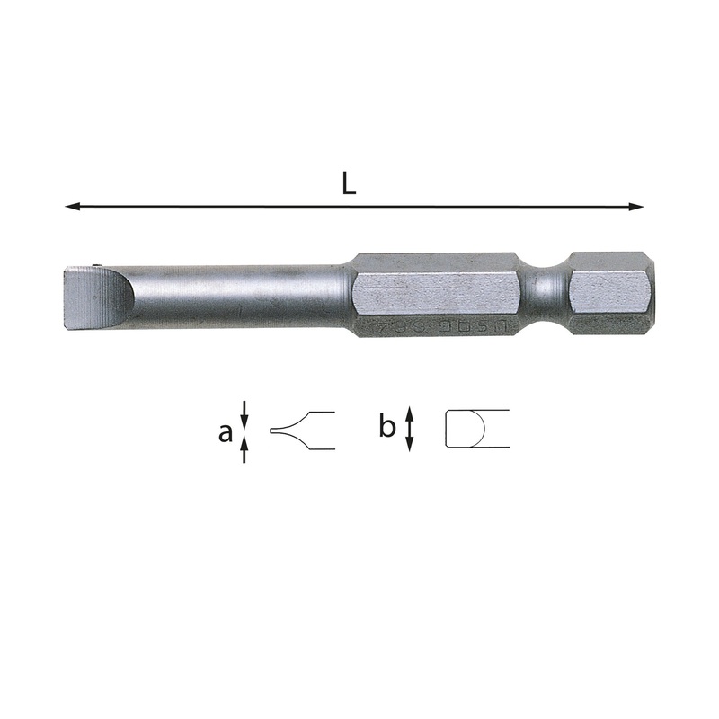 664 - Inserts for slotted screws - 1/4" connection - Usag