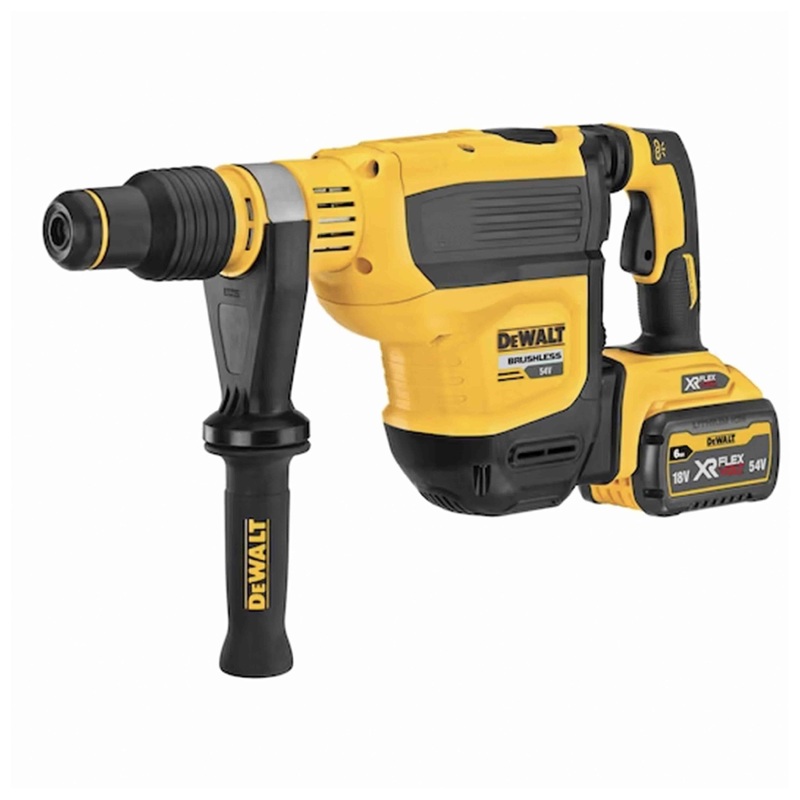 Demo-perforator hammer BRUSHLESS motor 54V XR FLEXVOLT high power SDS-Max 45mm in CASE and ACCESSORIES - DeWALT - DCH614X2-QW