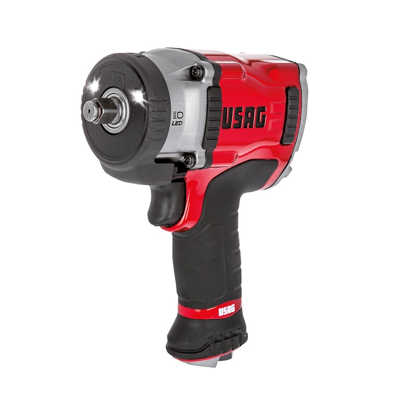 Pneumatic impact wrench - 943 PC1 1/2 - Magnesium impact wrench with LED - TOP OF THE RANGE - Usag - U09430001