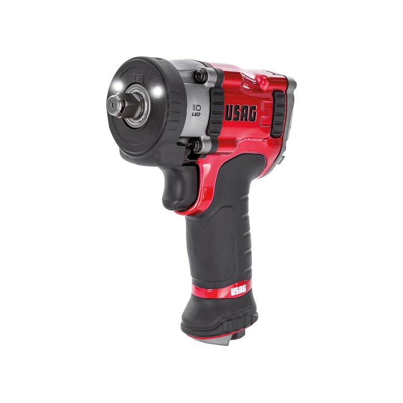 Pneumatic screwdriver - 943 PC2 1/2 - Magnesium impact screwdriver with LED - EXTRA COMPACT - Usag - U09430002