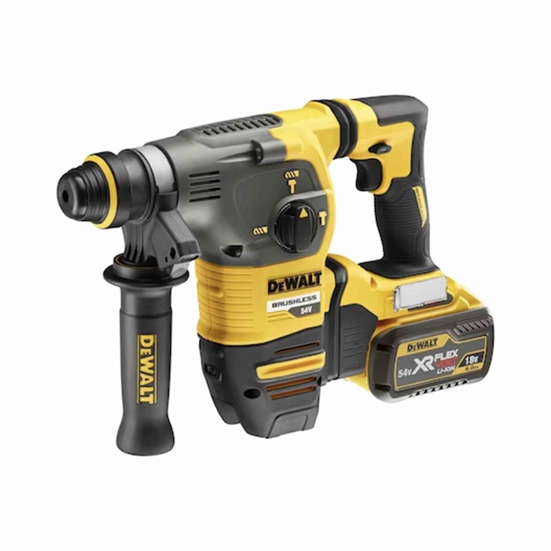 SDS-Plus 30mm Hammer Drill 54V 9.0Ah XR FLEXVOLT High Power BRUSHLESS Motor in TSTACK CASE and ACCESSORIES - DeWALT - DCH333X2-QW