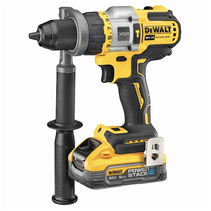 XRP Drill Driver - 3 Speed with XR 18v POWERSTACK Percussion with Brushless Motor with 1.5-13mm Metal Chuck in TSTACK CASE and ACCESSORIES - DeWALT - DCD999H2T-QW