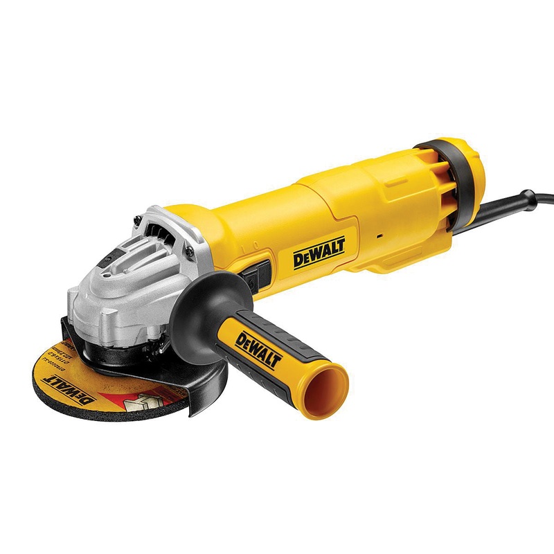 Angle Grinder 125 mm 1400W - No-Volt switch and ACCESSORIES - DeWALT - DWE4237-QS