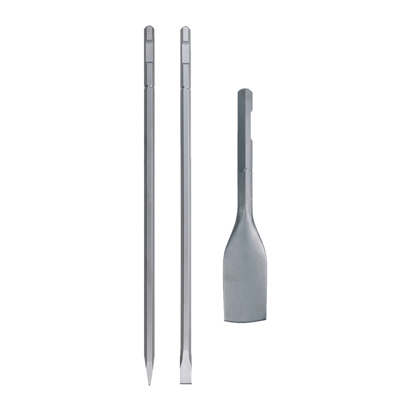 SDS-MAX POINTED, FLAT AND SPATULA chisels with 19mm HEX connection - DeWALT
