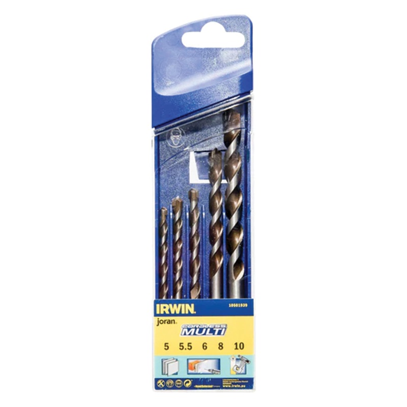 Set of 5 pieces - CORDLESS Multi bits  4/5.5/6/8/10mm - IRWIN - 10501939