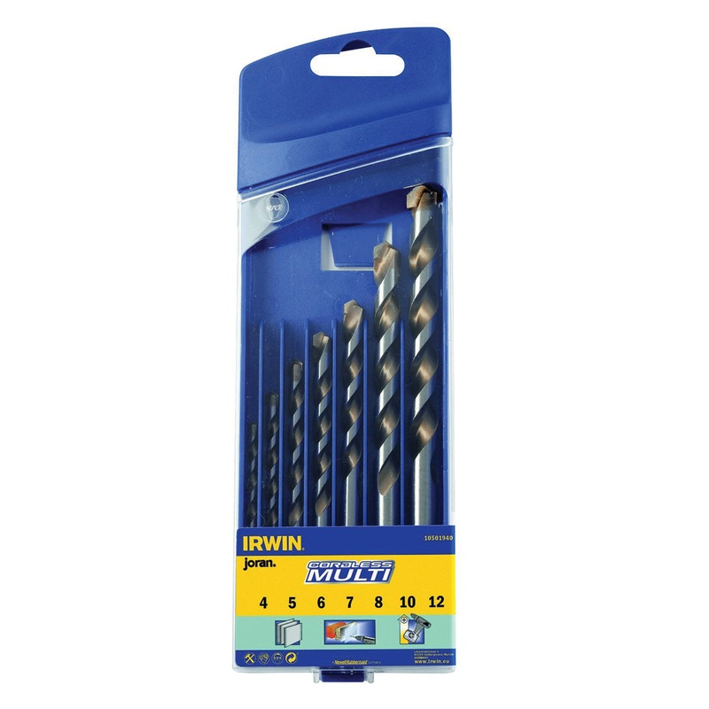 Set of 7 pieces - CORDLESS Multi bits  4/5/6/7/8/10/12mm - IRWIN - 10501940