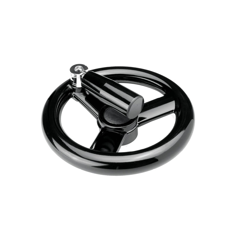 VRAF/MR Three-spoke handwheel with folding knob for SPECIAL WORKS - Range