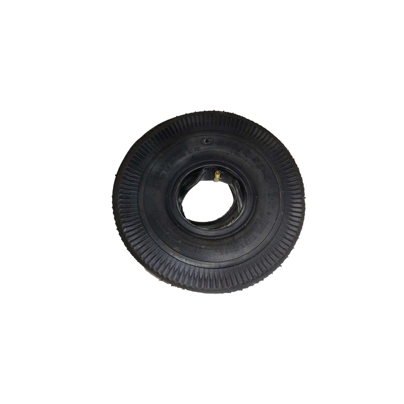 Tire plus inner tube 10x4.10/3.50 - 4 treads E - Spare SET for pneumatic wheels TROLLEYS