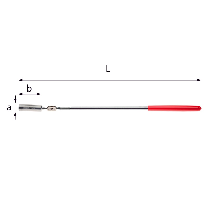 056 L - LED articulated telescopic mirror - Usag - U00560001