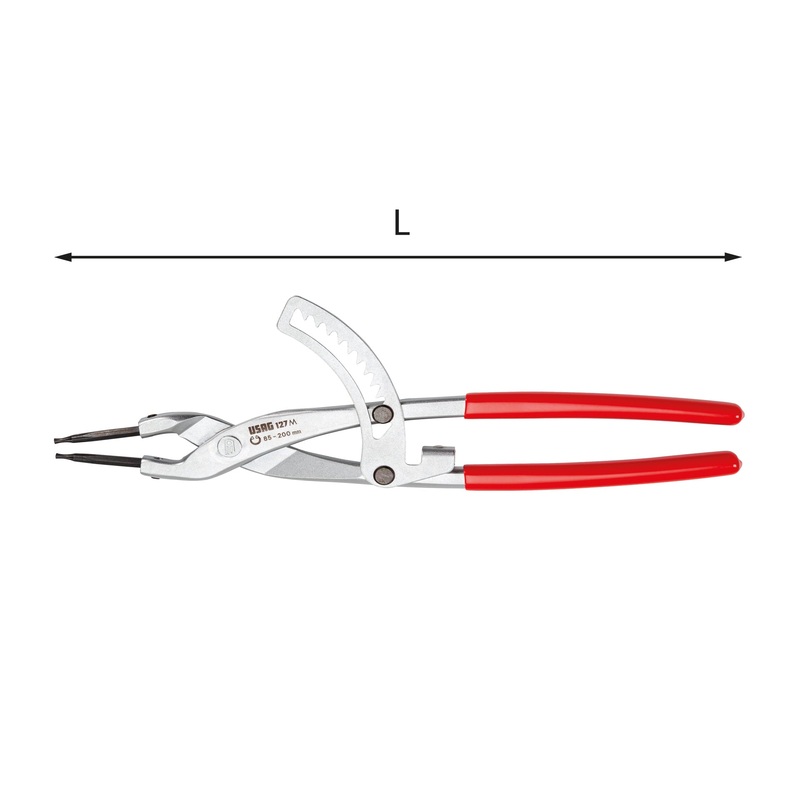 128 C - Straight nose pliers for external snap rings - Usag