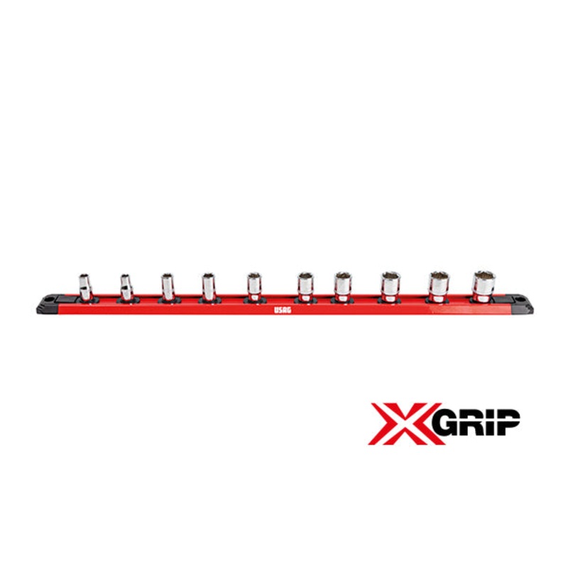 235 1/4 X/SE10 - Set of 10 socket wrenches with special X-GRIP hexagonal mouth - Usag