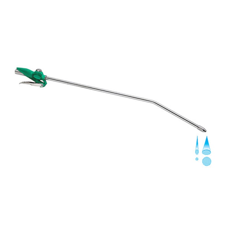 26/CR GL - LONG BARREL NON-AGGRESSIVE liquid DELIVERY gun with ROSE and JET ADJUSTMENT - Ani - Compressed air