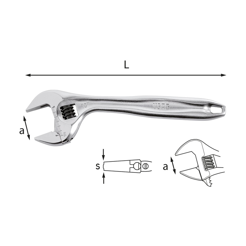 294 AD - Quick adjustment roller wrenches - Usag