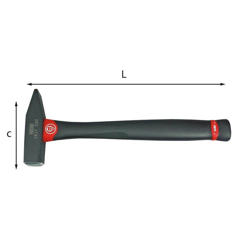 382 F - Mechanics' hammers with graphite handle - Usag