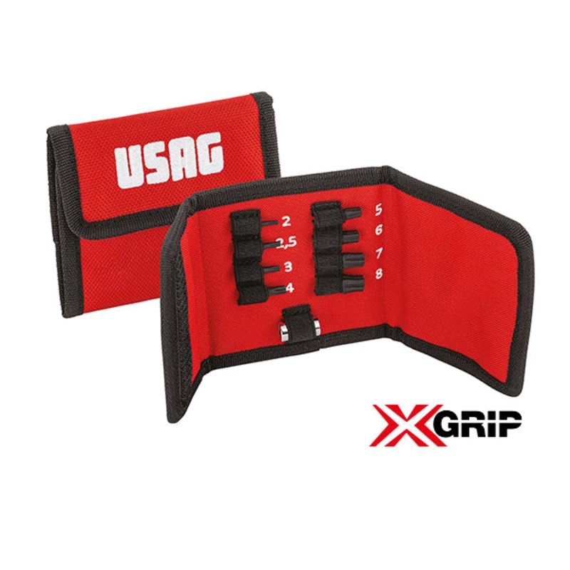 458 E/B9 - Set of extractors for damaged hex screws (9 pcs) - Usag