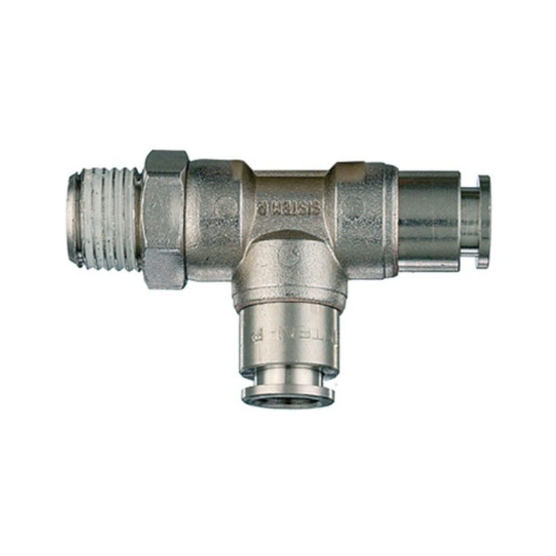 50/DGL - SIDE MALE threaded "T" SWIVEL fitting from  4 to  8 - METAL quick couplings - Fittings - Ani (Pack of 10pcs)