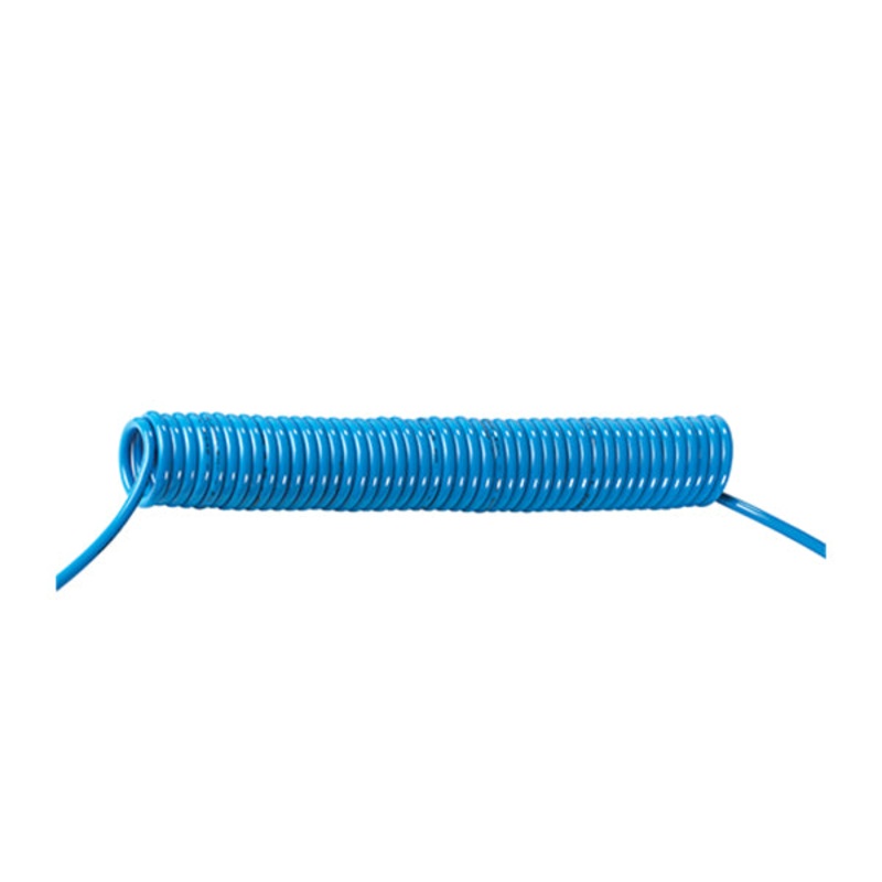 80 - Spiral hose in POLYURETHANE PU 98 Shore with 2 STRAIGHT terminals - Hoses and spirals - Fittings - Ani