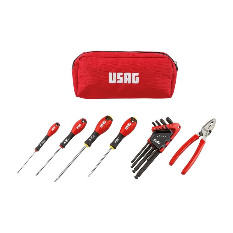 007 SB 150 CX - Tool case with screwdriver and universal pliers (14 pcs) - Usag