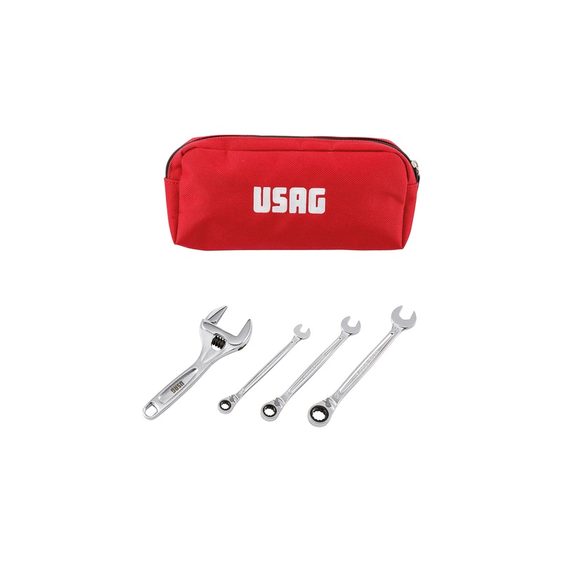 007 SB 294 AC - Tool case with adjustable wrenches and ratchet wrenches (4 pcs) - Usag - U00070054