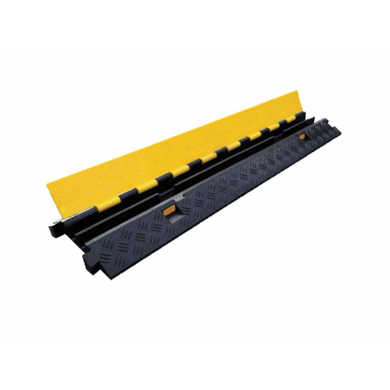 2 CHANNELS - Cable tray - Cable protection - Safety when passing - Modules: central - left and/or right curve