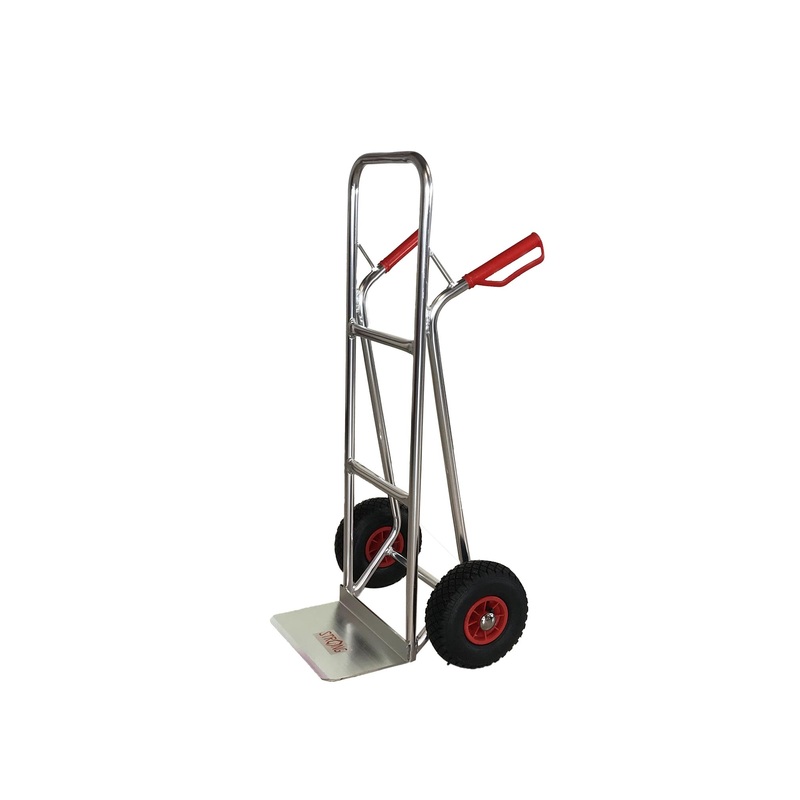 2-wheeled luggage trolleys with aluminium frame - MODEL 103AL - TRANSPORT TROLLEY - HAND TROLLEY with pneumatic or puncture-proof wheels