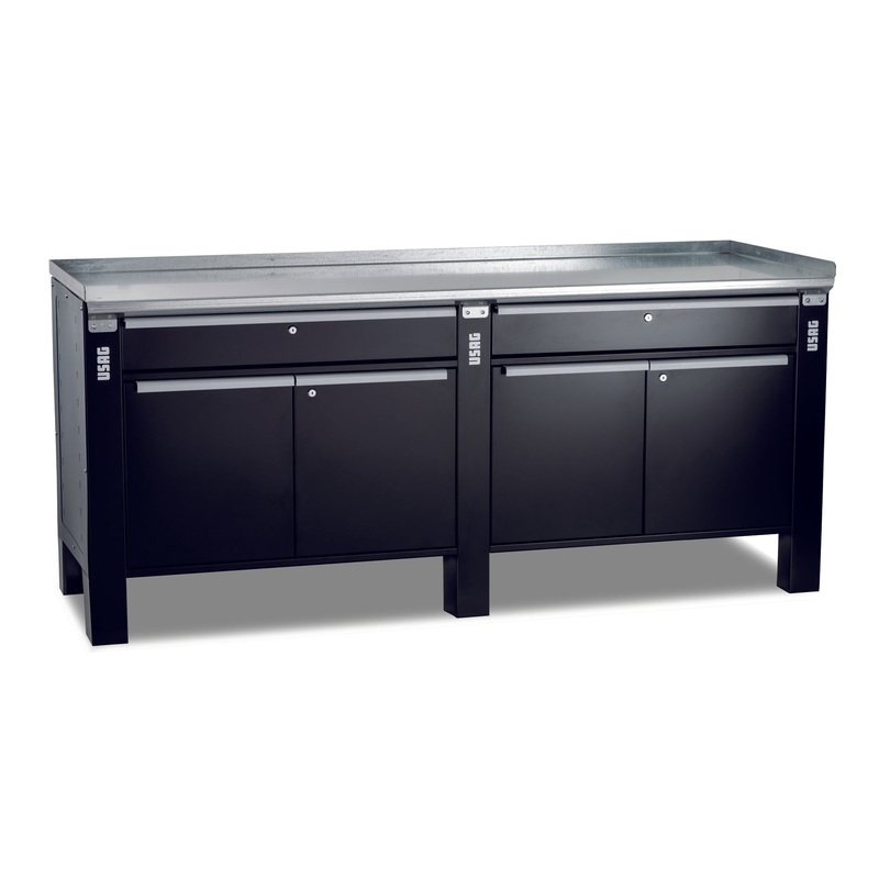 506 KA | Workstation with steel top - Usag - U05060256